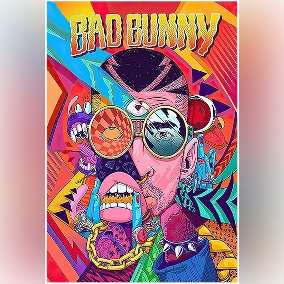 NEW! Bad Bunny Album Cover Canvas Poster 12x18 - Picture 1 of 6